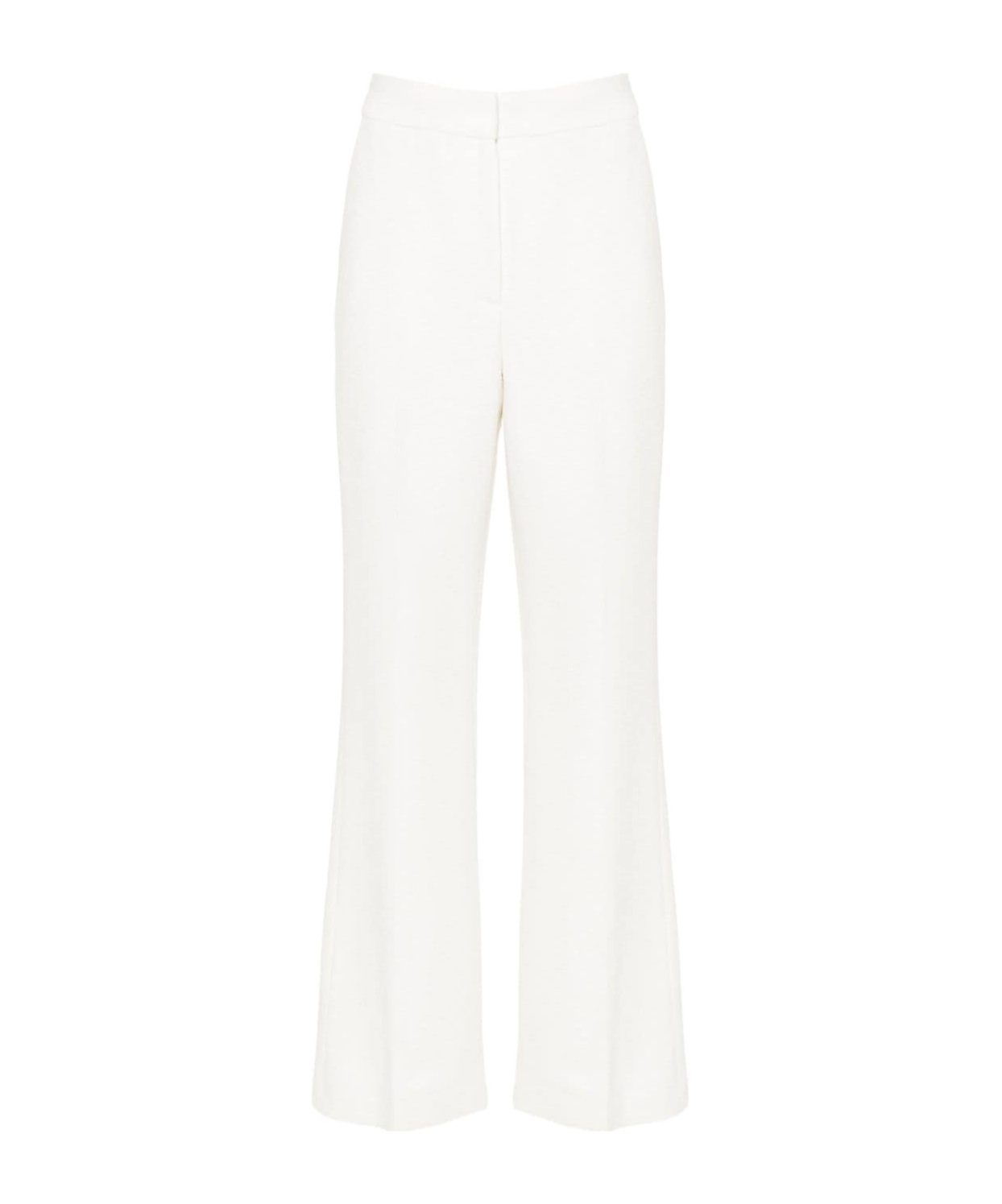 Casablanca Bouclé Tailored Trousers In White