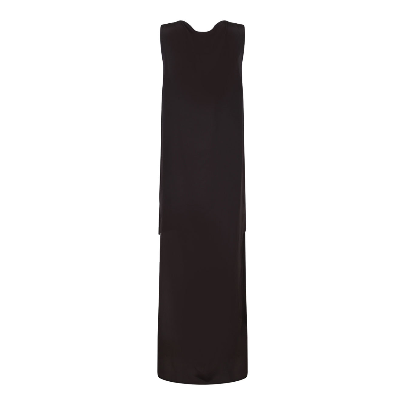 P.a.r.o.s.h Parosh Sleeveless Silk Blouse With Draped Neckline In Black