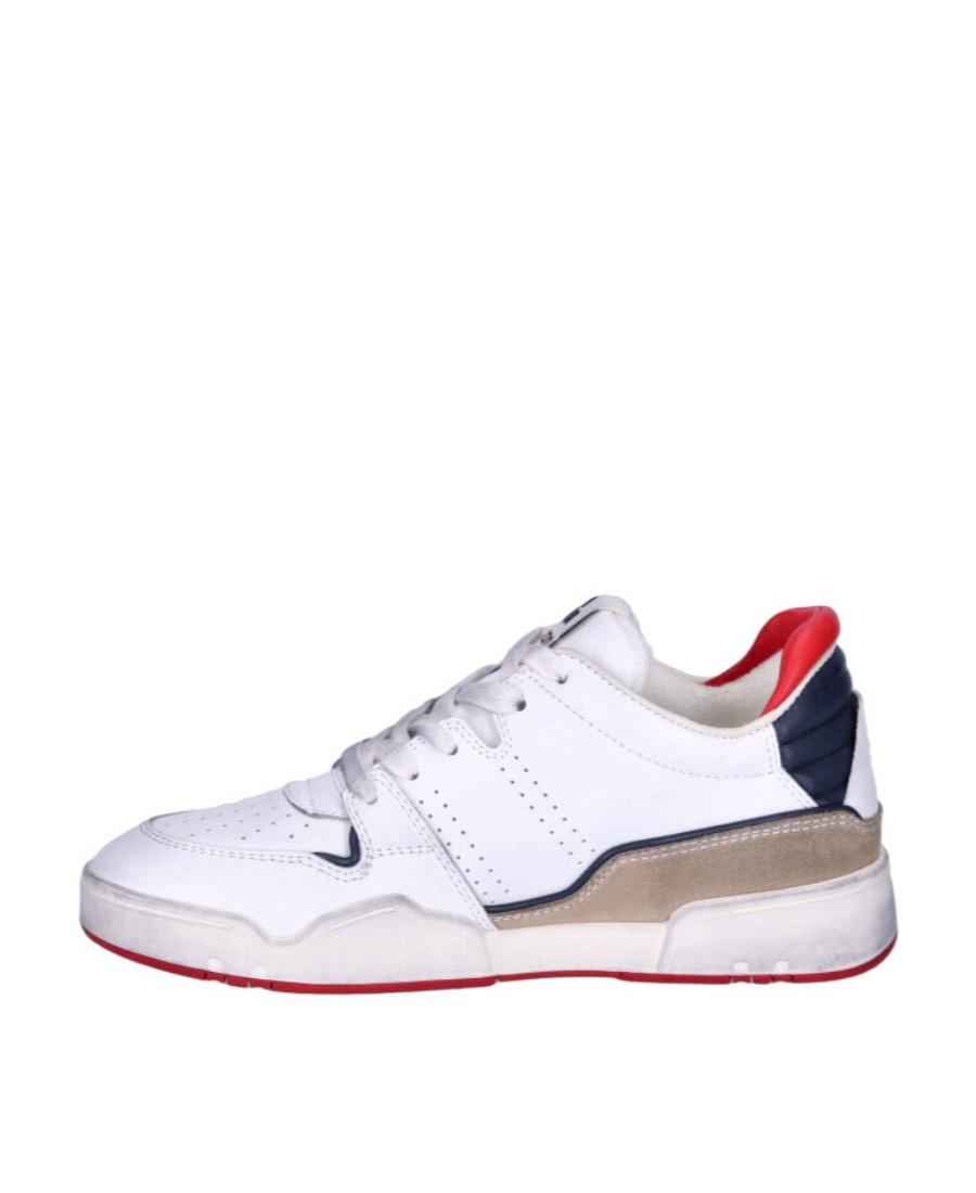 ISABEL MARANT EMREE LEATHER SNEAKERS