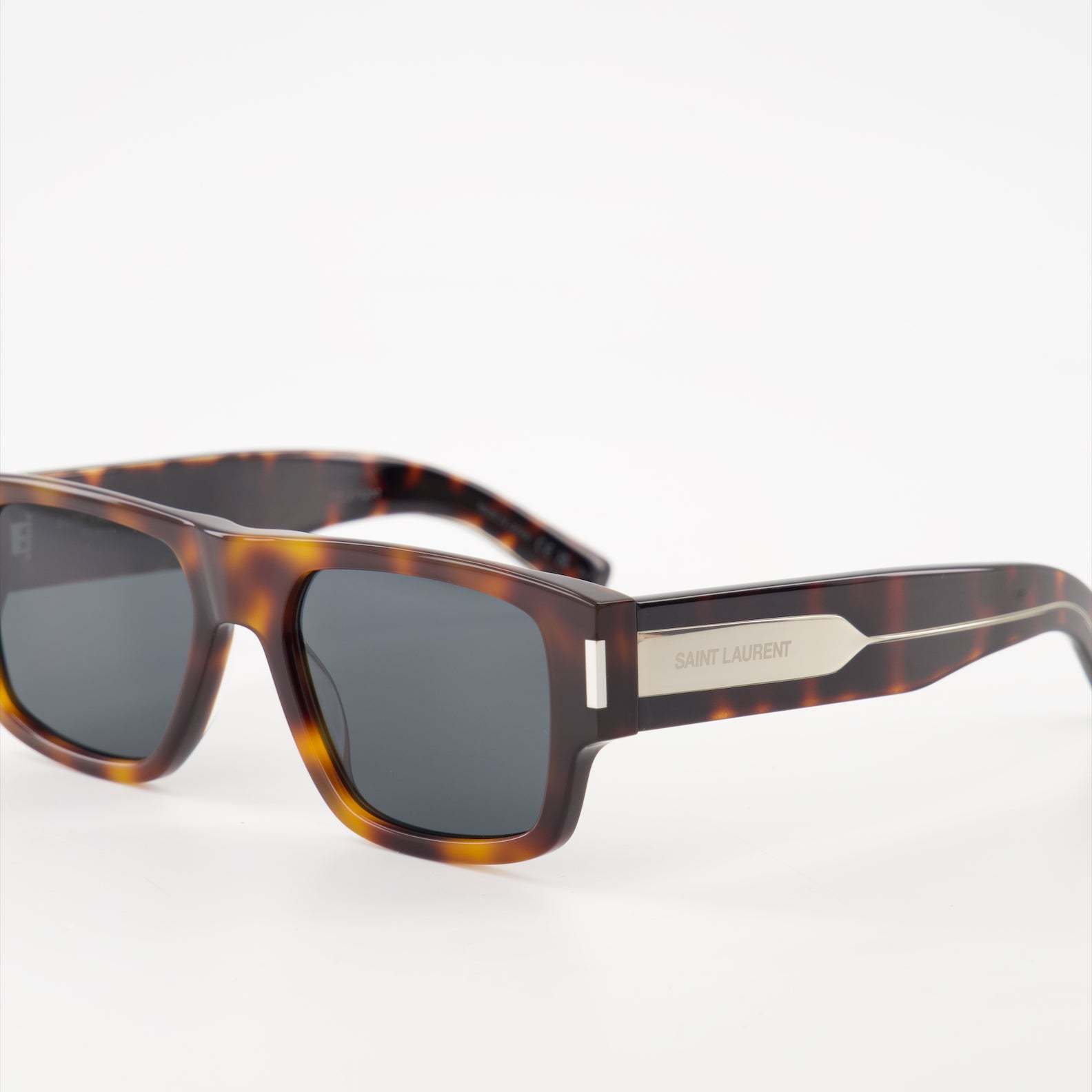 Saint Laurent Eyewear Sl 659 Rectangular Frame Sunglasses In Gray