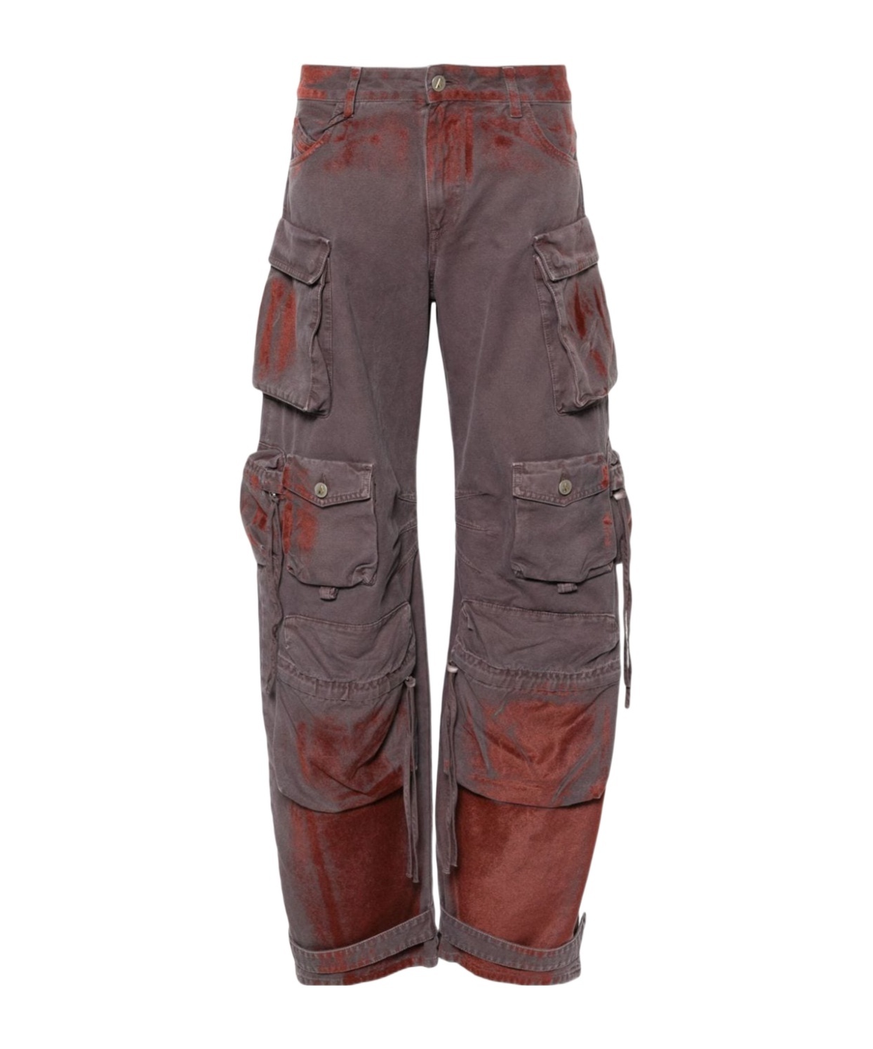 Attico Fern Cargo Pants In Brown