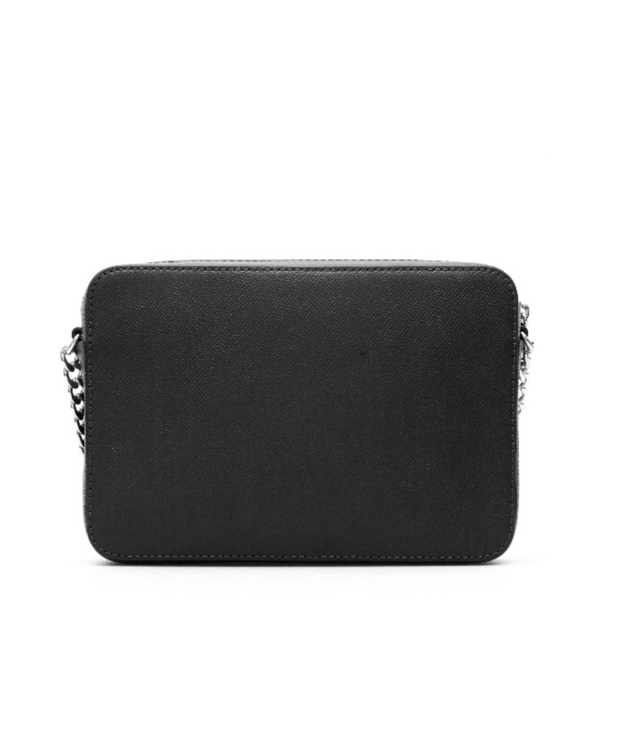 MICHAEL MICHAEL KORS BLACK LARGE ZIPPER SATCHEL