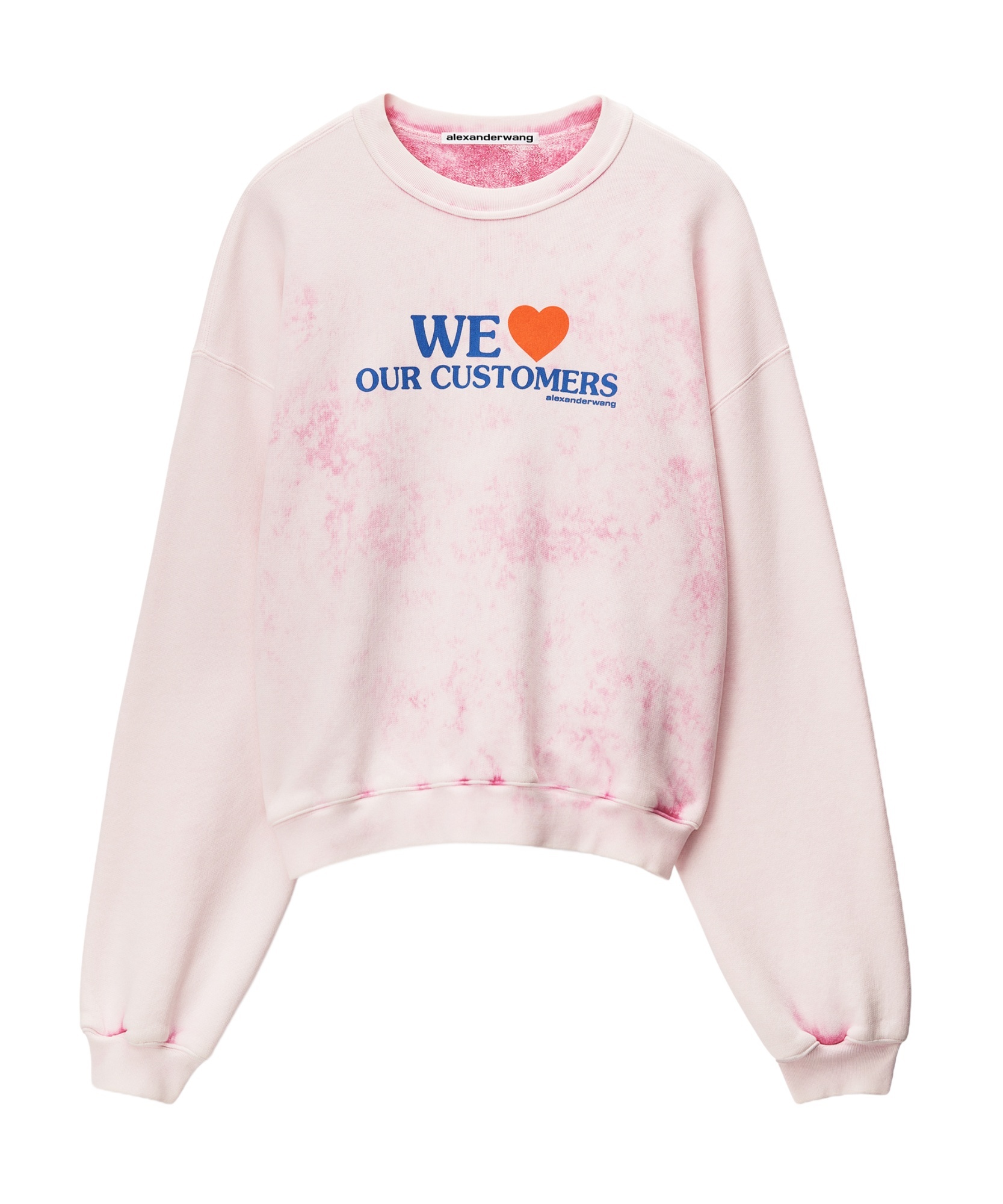 Alexander Wang We Love Our Customers Sweatshirt In Pink