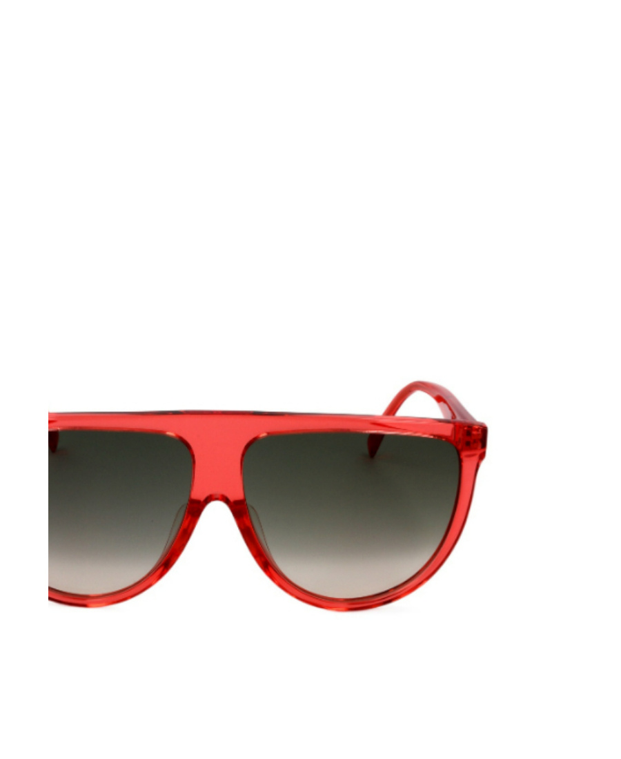 Celine Logo Logo Sunglasses In Red