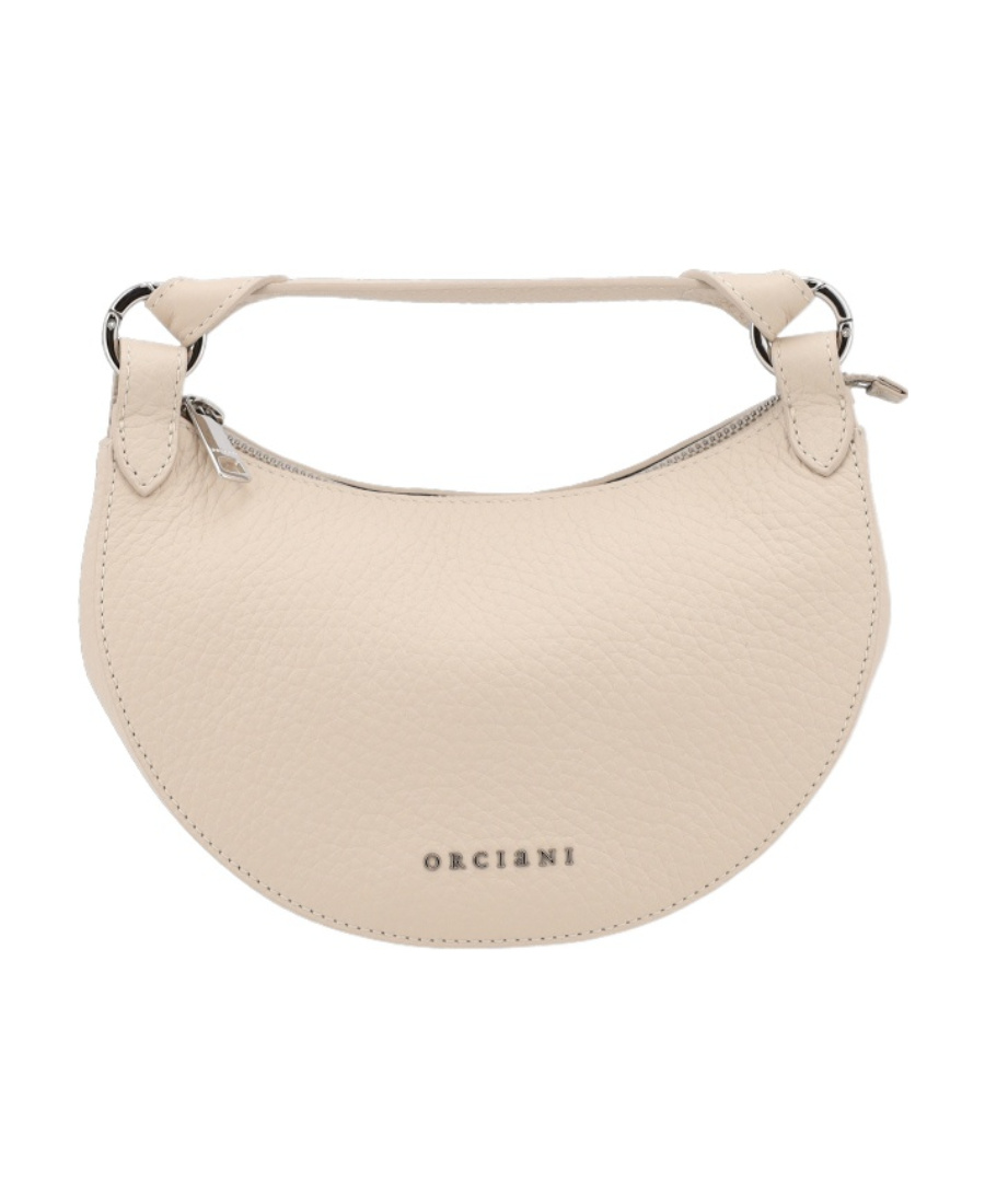 Orciani Mini Dumpling Shoulder Bag In Nude