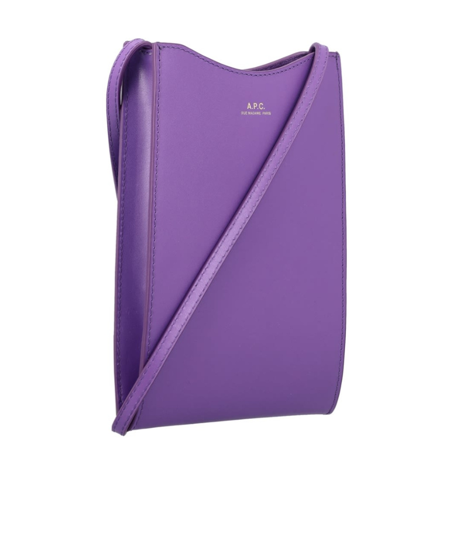 Apc Jamie Logo-print Crossbody Bag In Purple