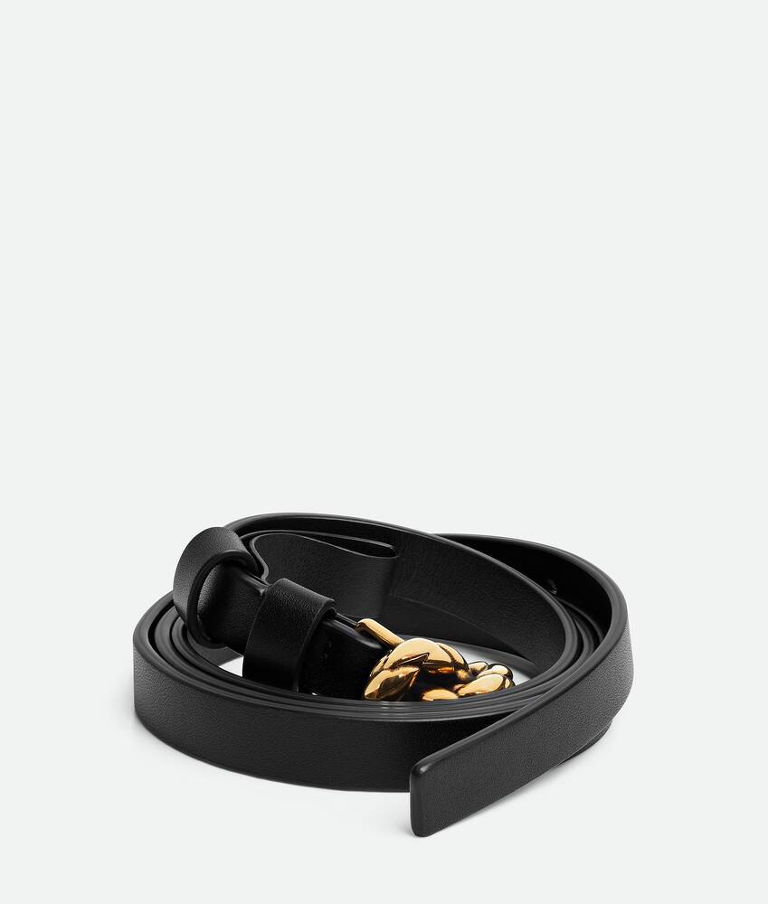 Bottega Veneta Knot Belt In Black