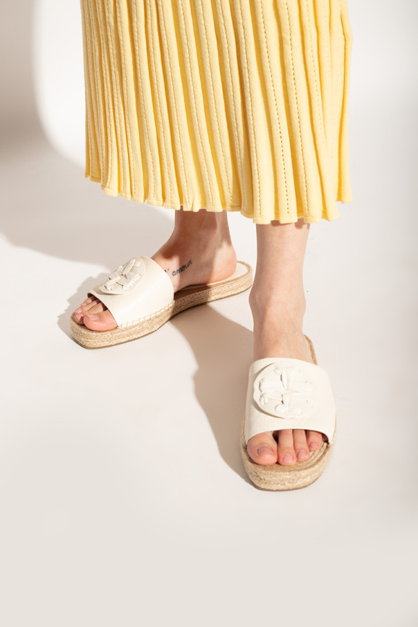 Tory Burch Slider-espadrillas In White