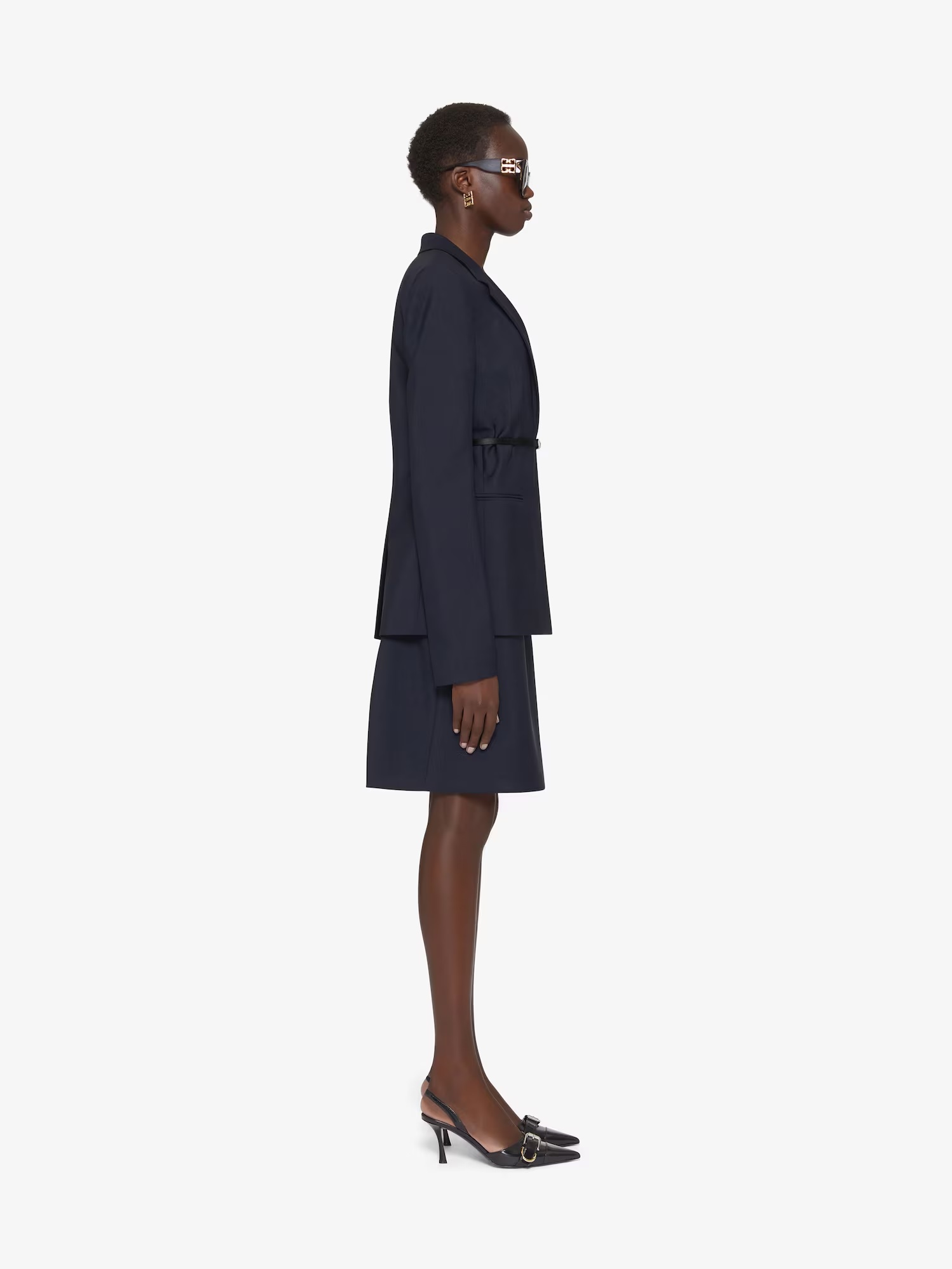 Givenchy Voyou Wool Suit Coat In Blue