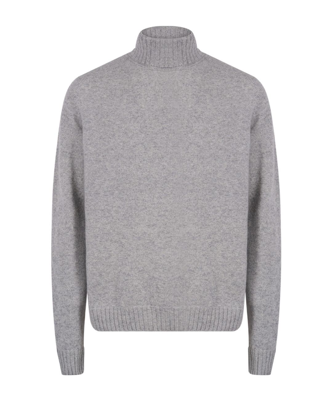 John Smedley Cashmere Merino Blend Roll Neck Sweater In Gray