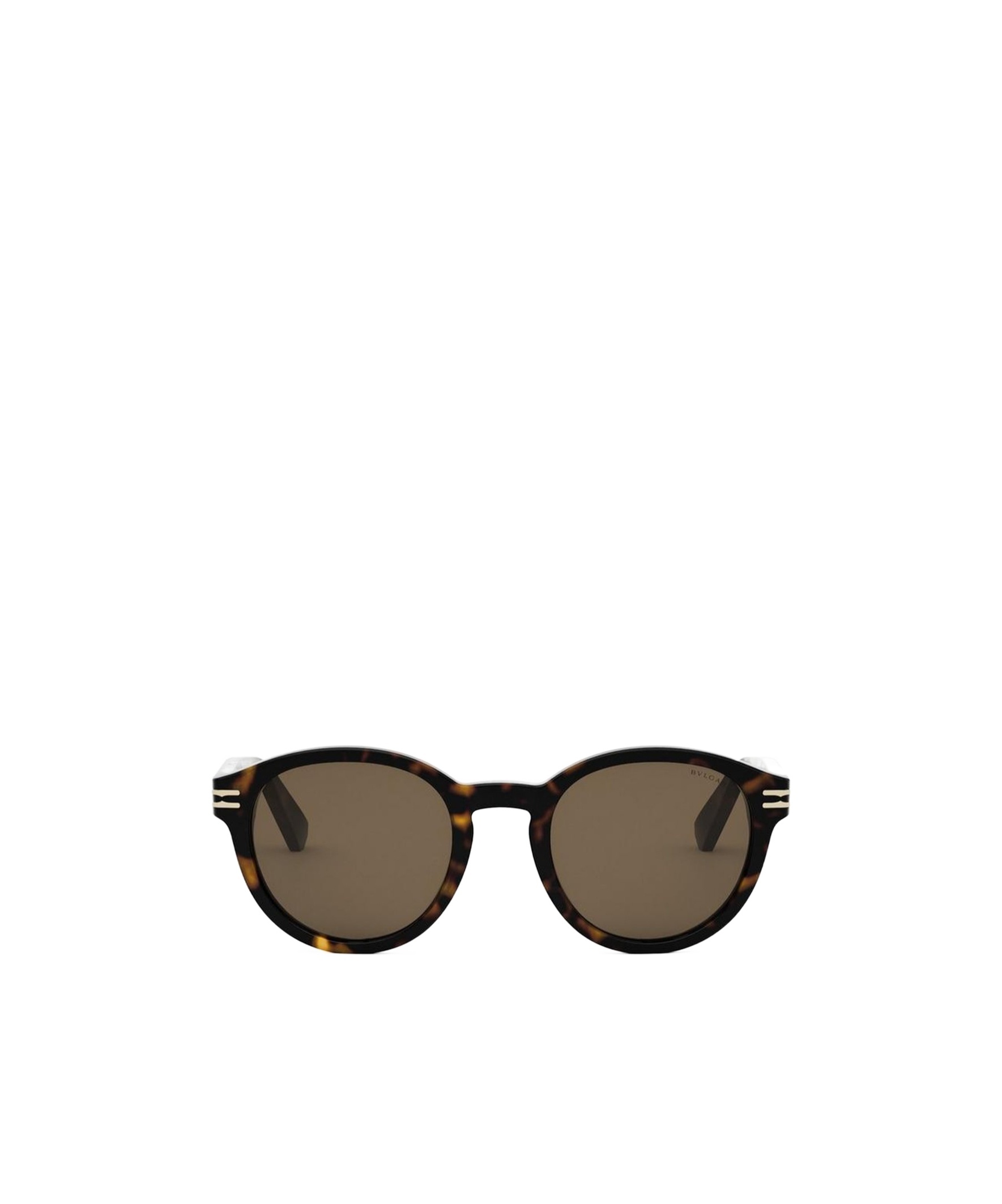 Bvlgari Round Frame Sunglasses In Brown