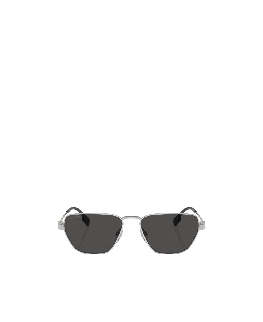 Burberry Geometric Frame Sunglasses In Gray