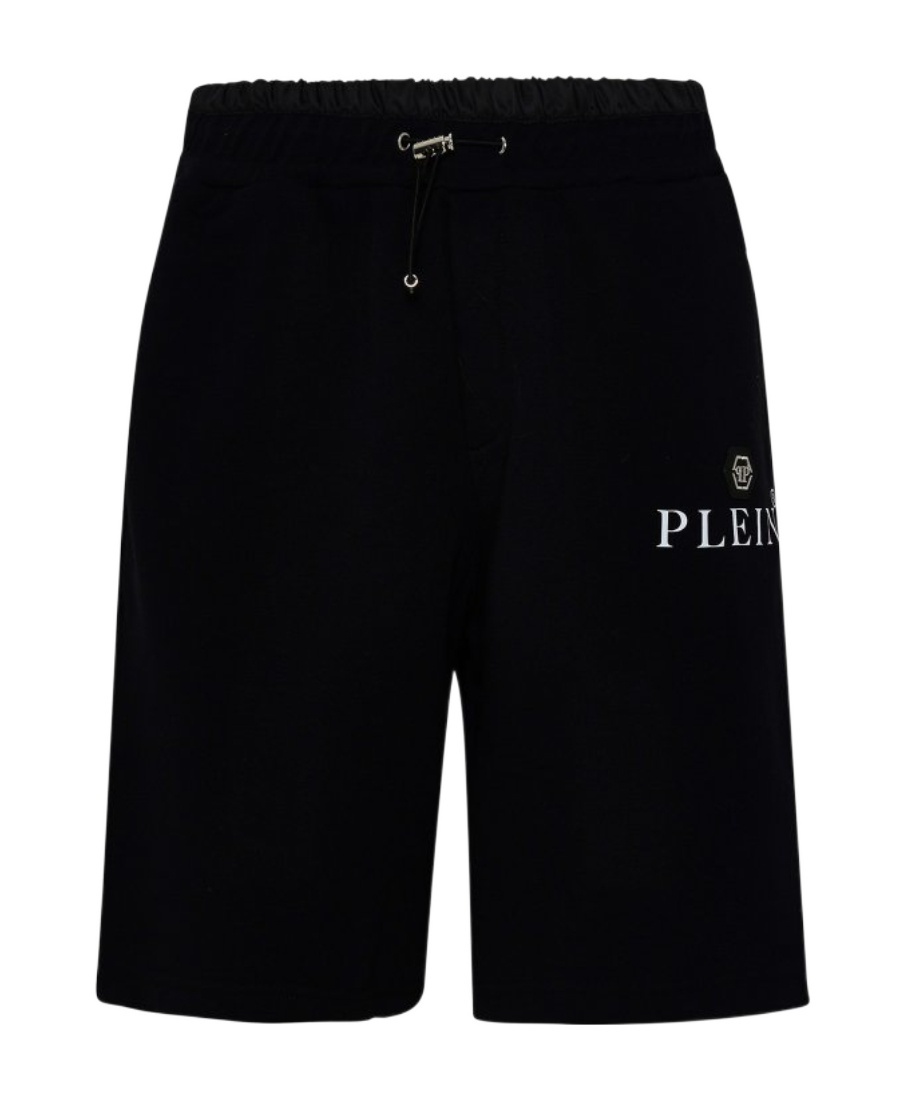 PHILIPP PLEIN LOGO-PLAQUE TRACK SHORTS