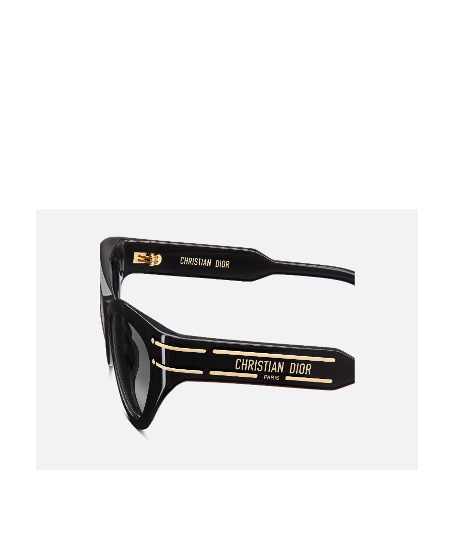 Shop Dior Eyewear Signature B7i Butterfly Sunglasses In Black