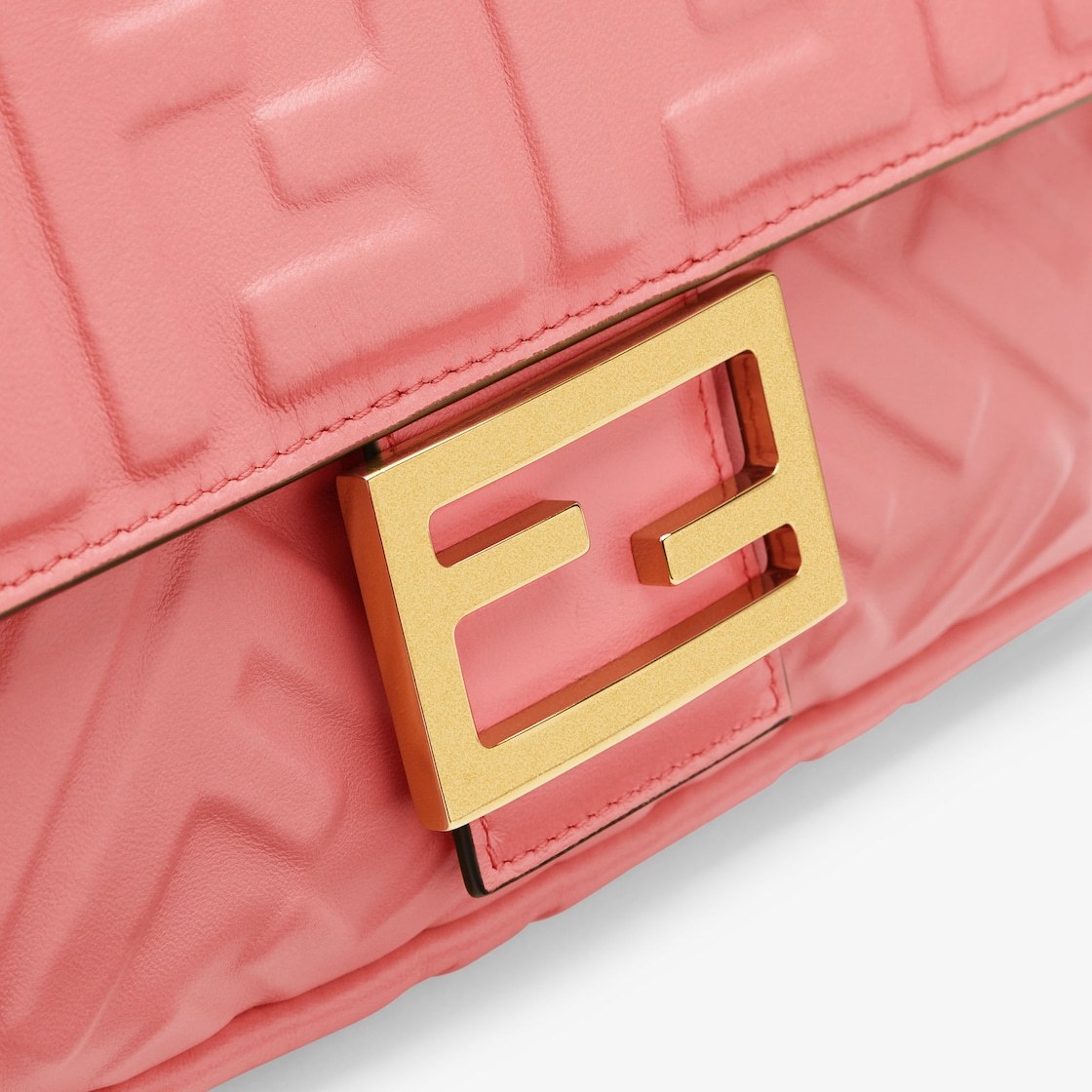 Shop Fendi Medium Baguette Shoulder Bag In Pink