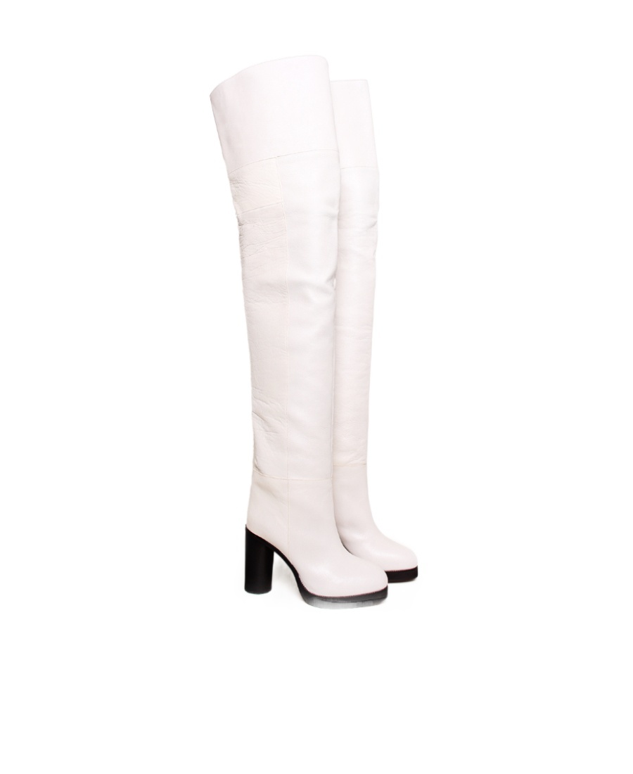 Isabel Marant Logo High Boots In White