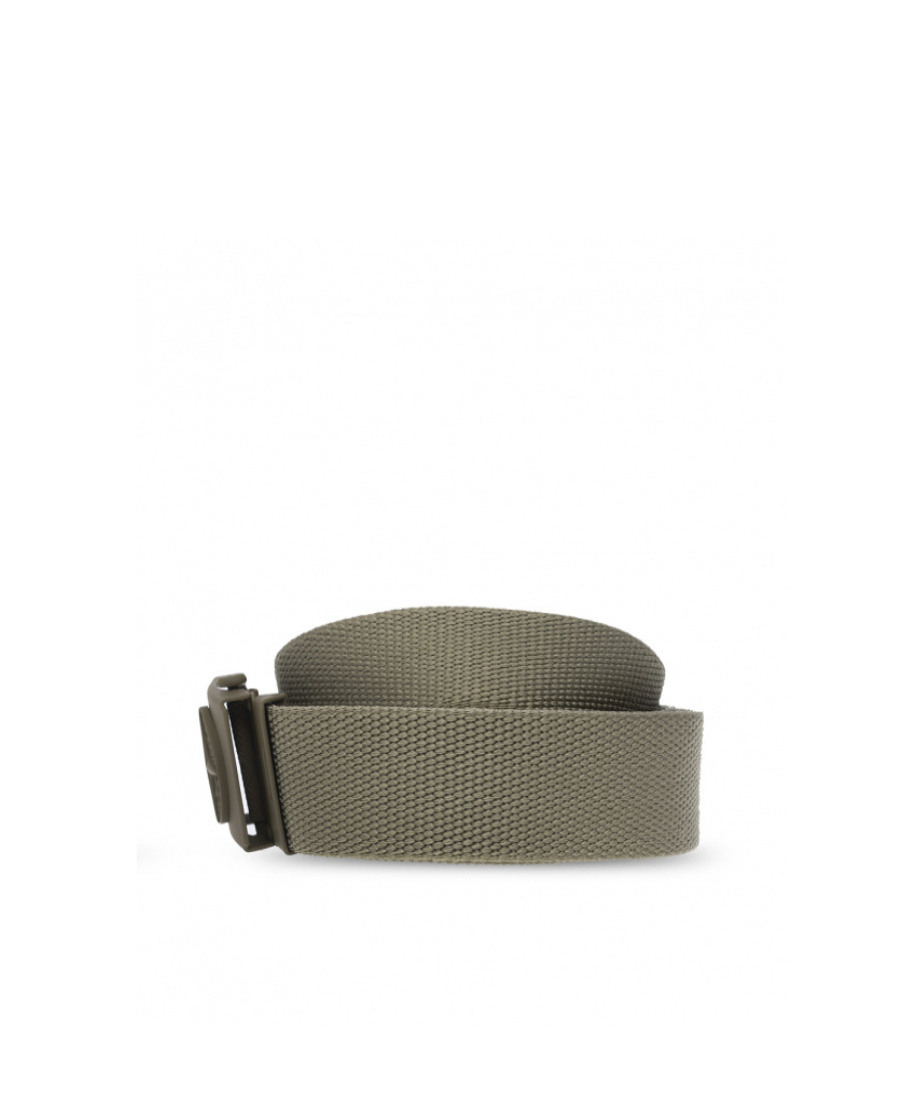 Stone Island Logo Belt In Green