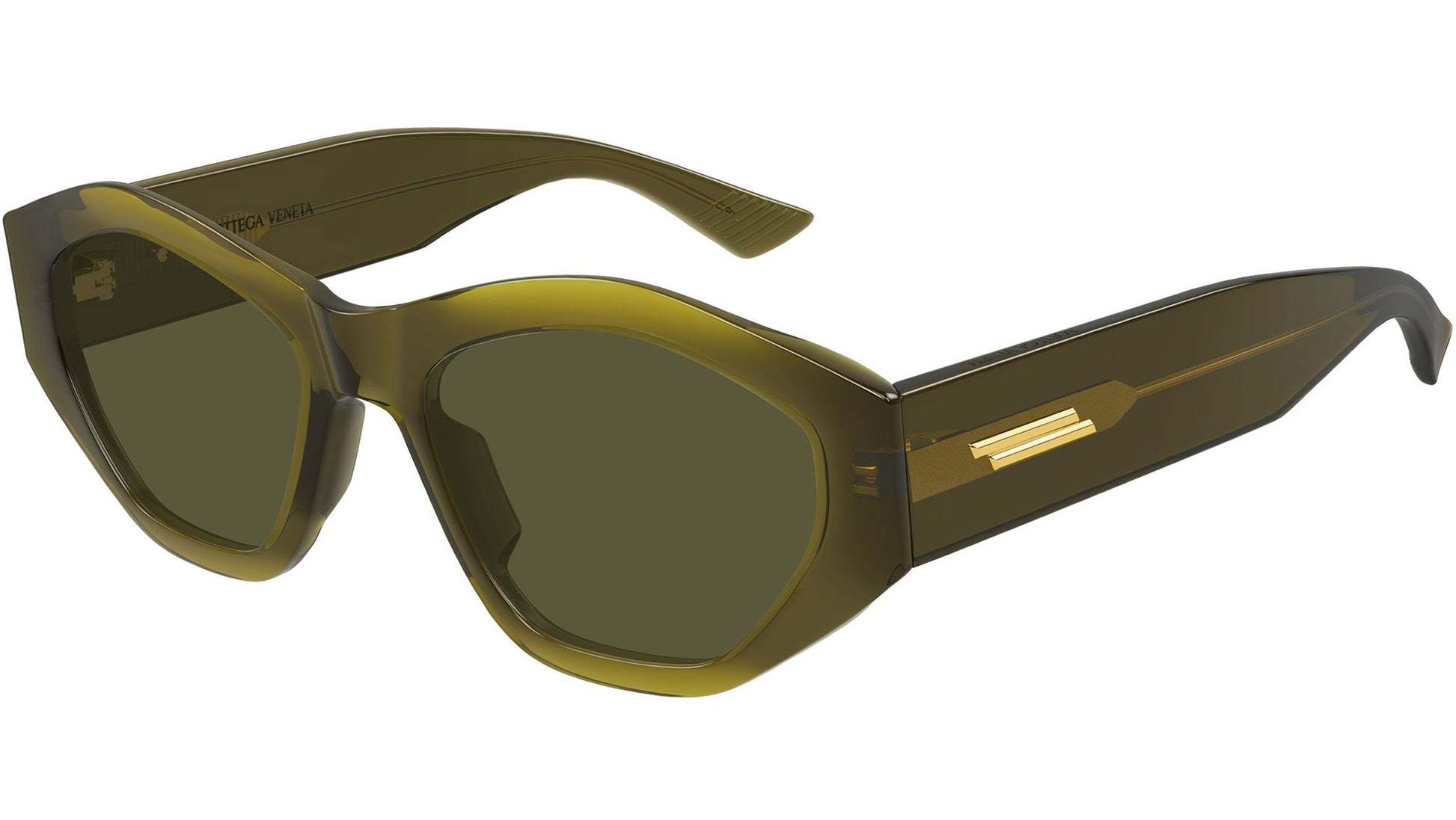 Bottega Veneta Full Frame Sunglasses In Green