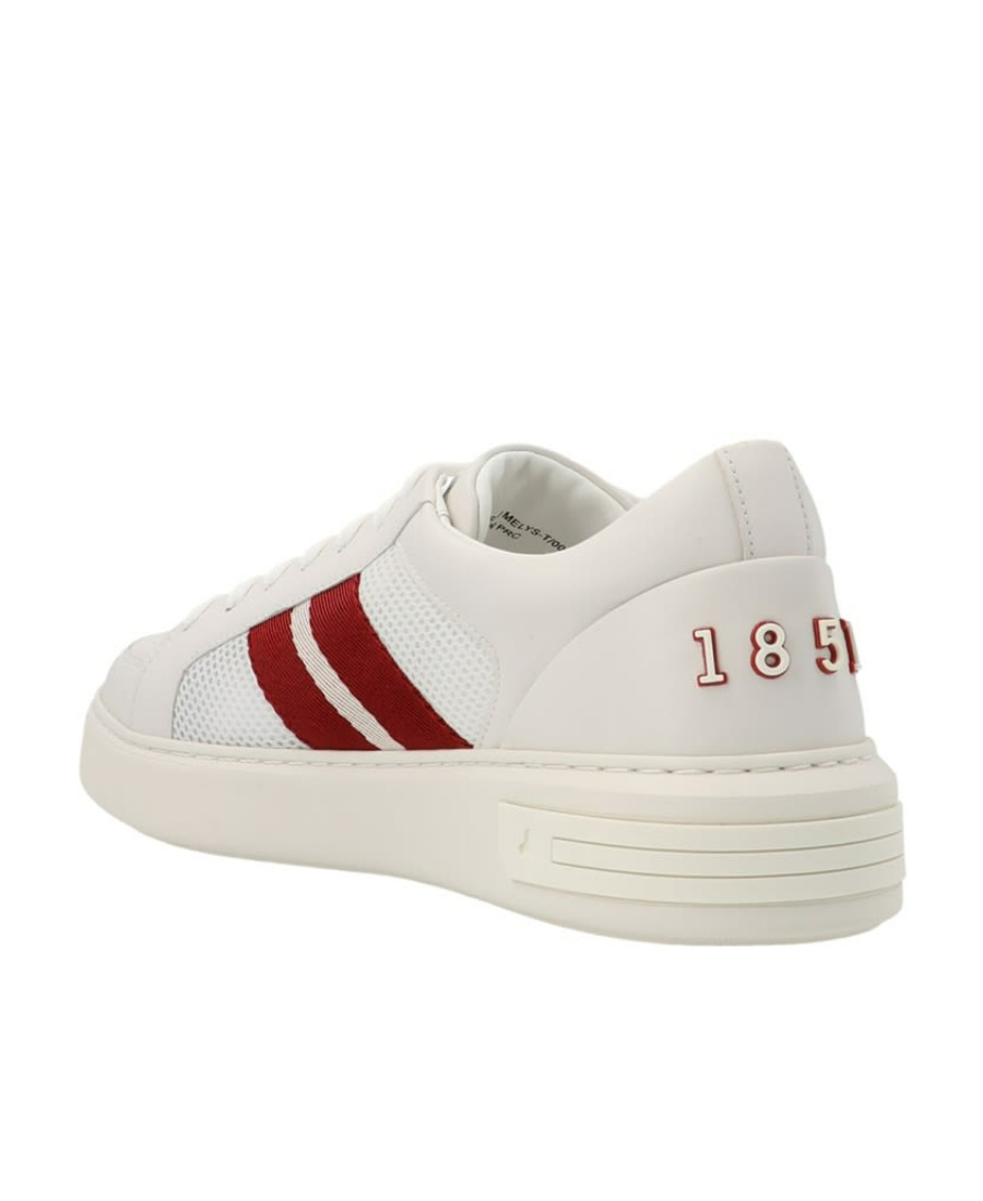 Shop Bally Melys Lace-up Sneakers In White