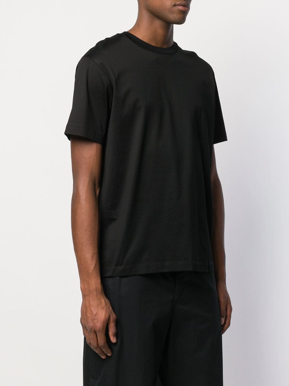 Les Hommes Rear Print T-shirt In Black