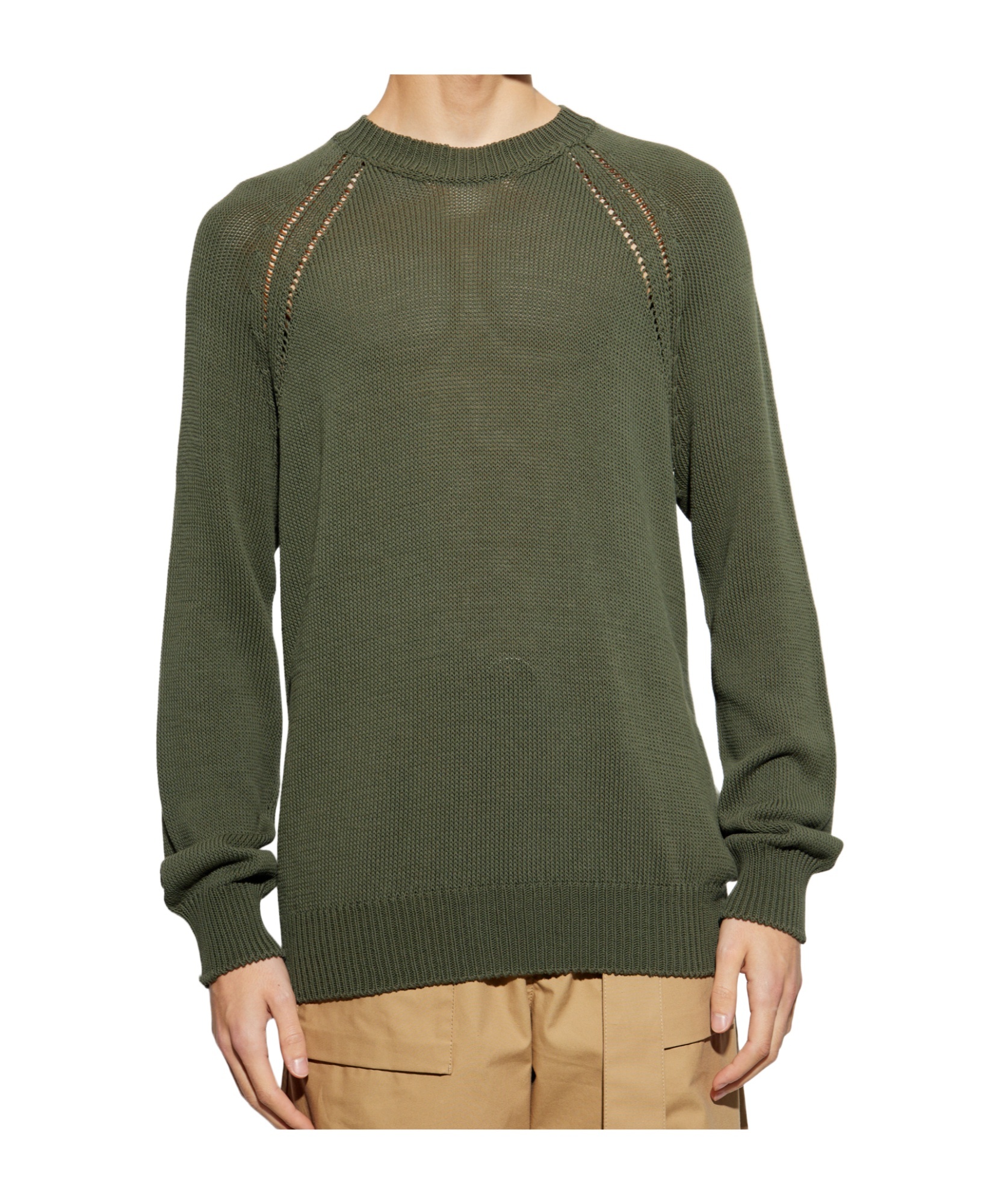 JIL SANDER JIL SANDER CREWNECK RIBBED-KNIT JUMPER