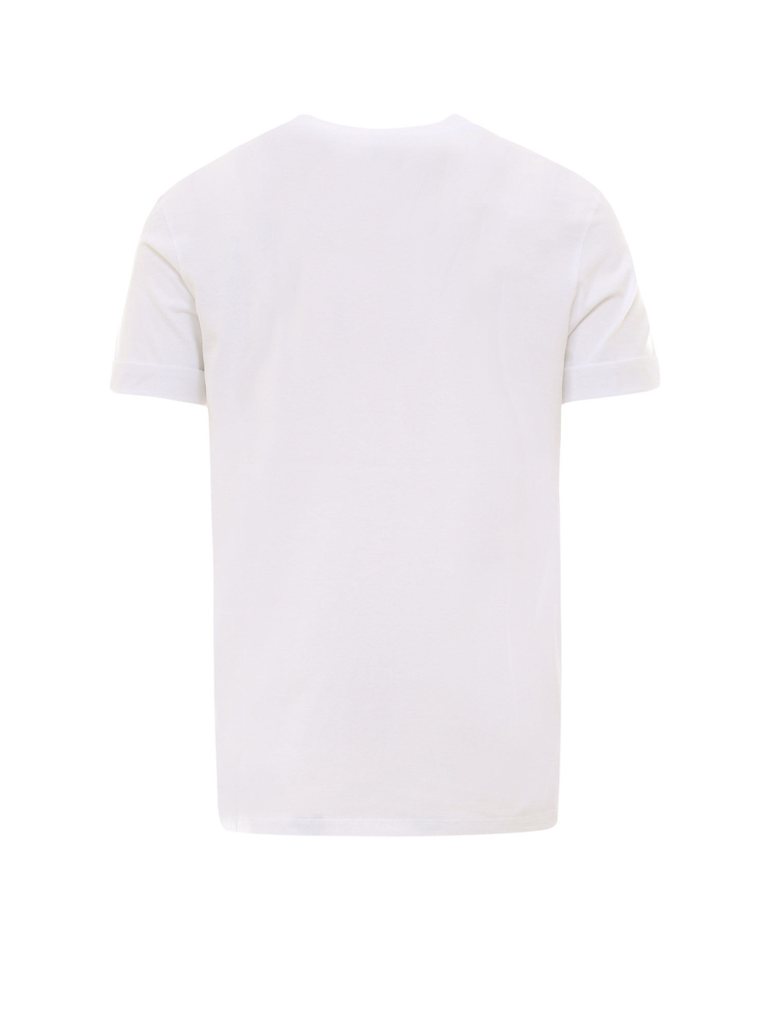 Neil Barrett Short-sleeved Crew Neck T-shirt With Graphic Print In White