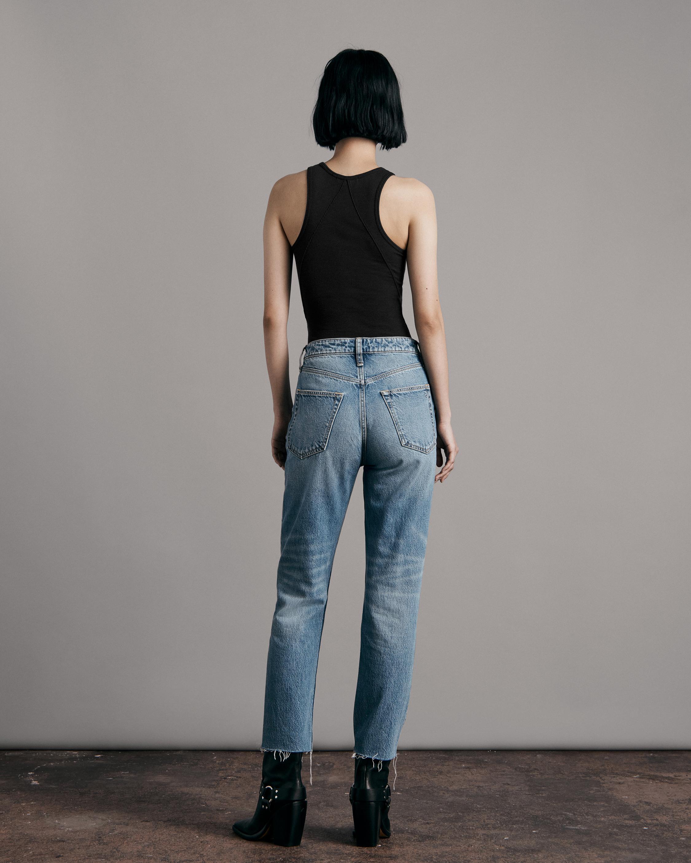 Rag & Bone Rib Vest In Black