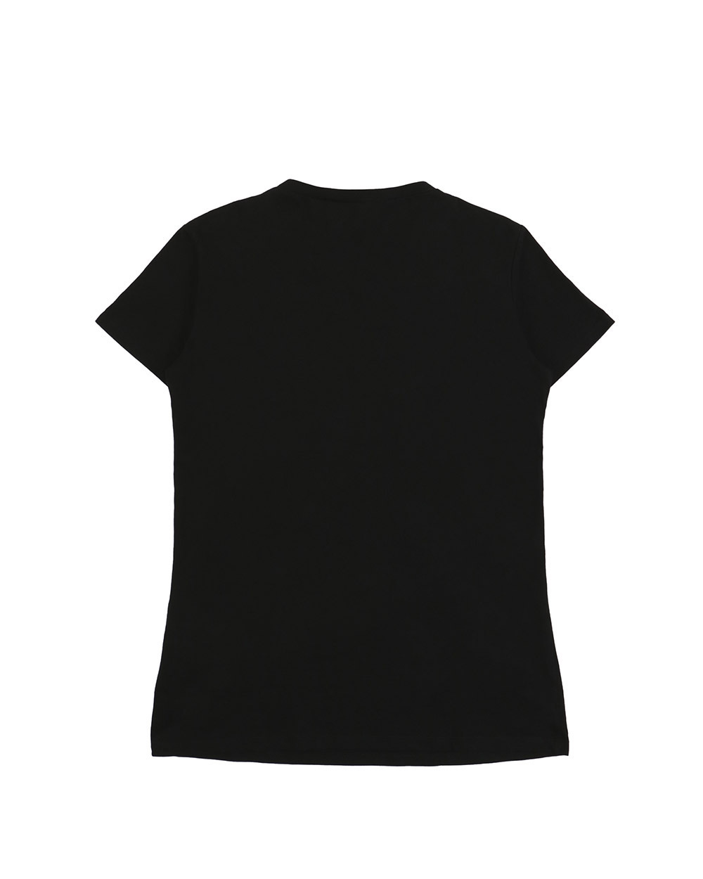 Sportmax T-shirt With Round Neck And Short Sleeves In Black