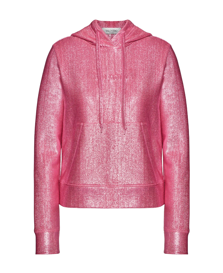 Valentino Hooded Sweater In Pink