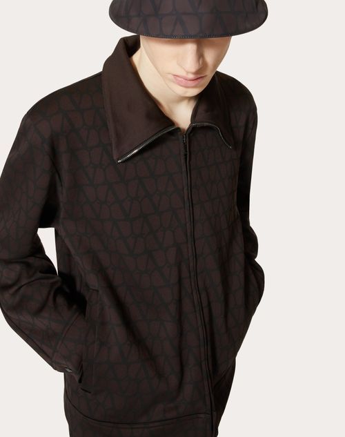 Valentino Toile Iconographe-print Track Jacket In Black