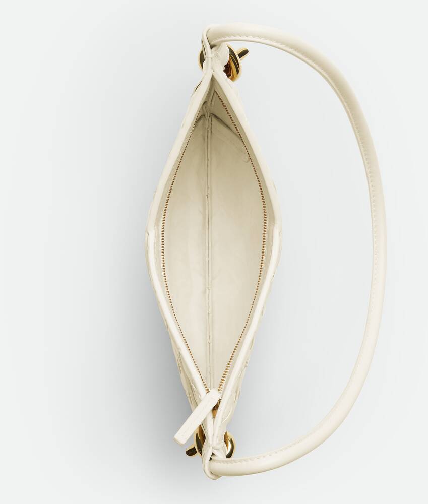 Bottega Veneta Solstice Intrecciato Baby Leather Shoulder Bag In Nude