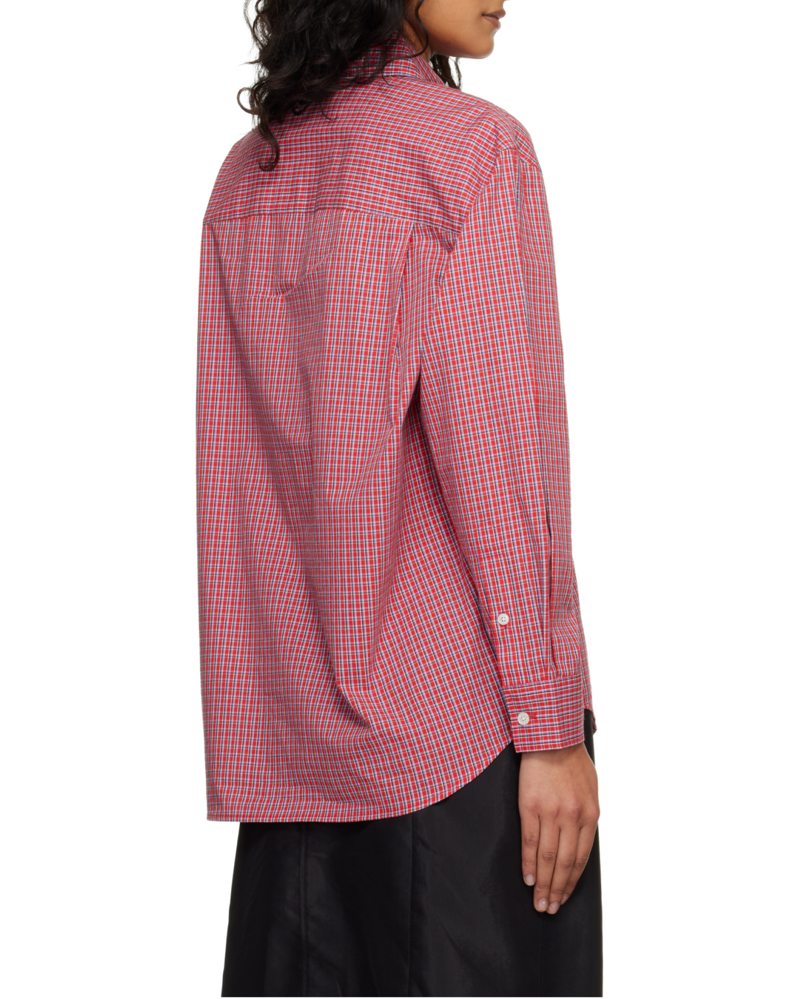 Dunst Checked-pattern Button-fastening Shirt In Pink