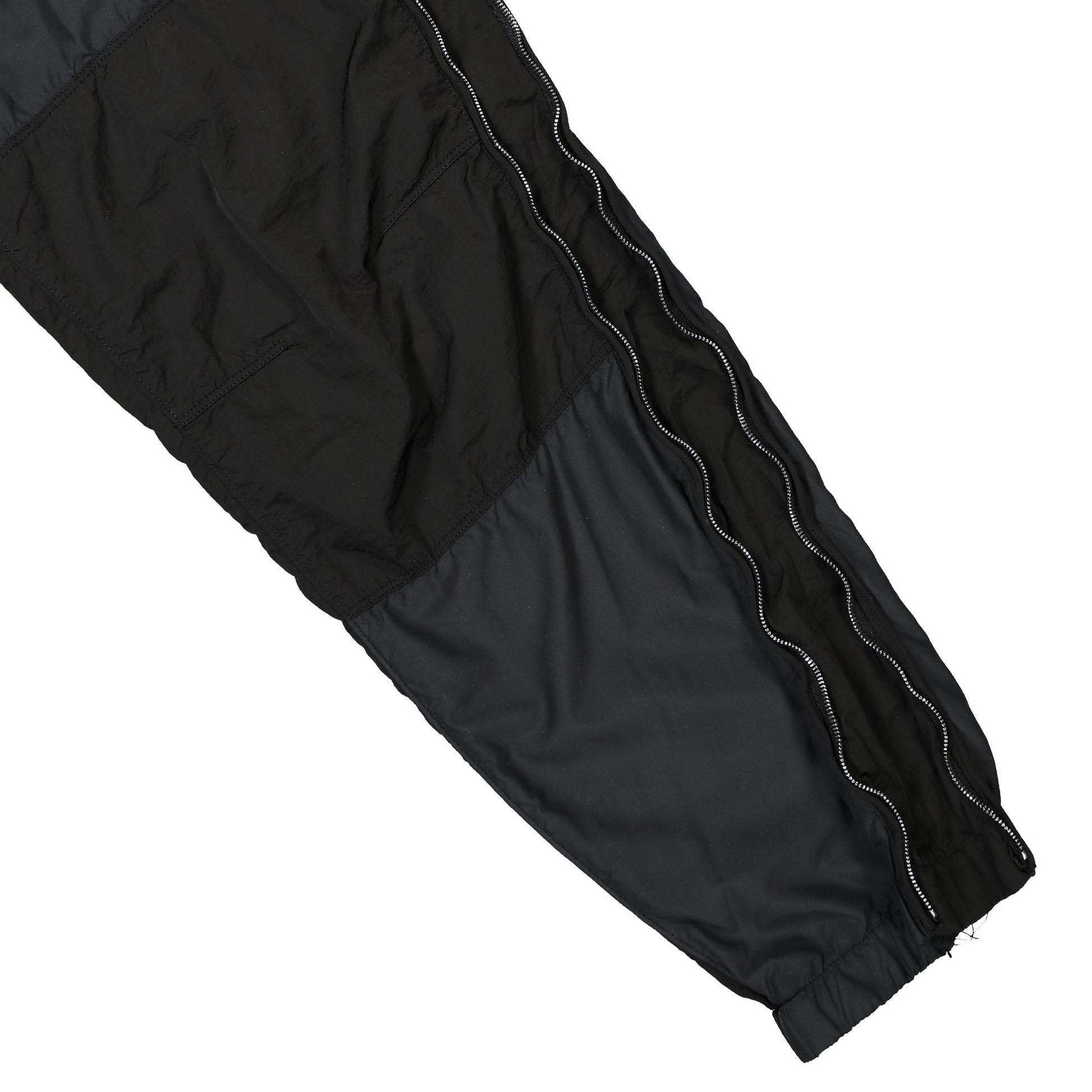 Stone Island Technical Fabric Pants With Extendable Side Zippers In Black