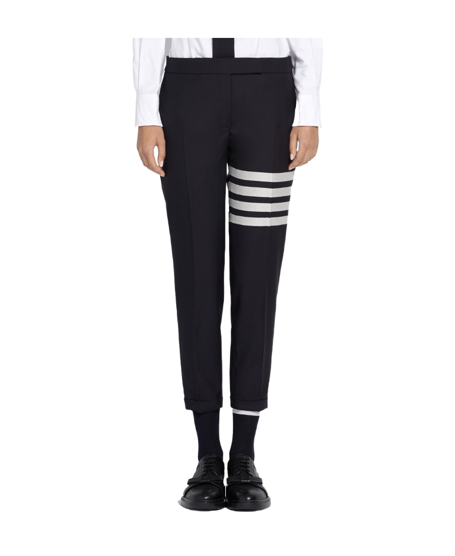 Thom Browne Trousers In Black