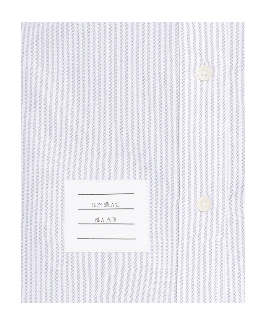 Thom Browne Grosgrain Armband Oxford Shirt In White