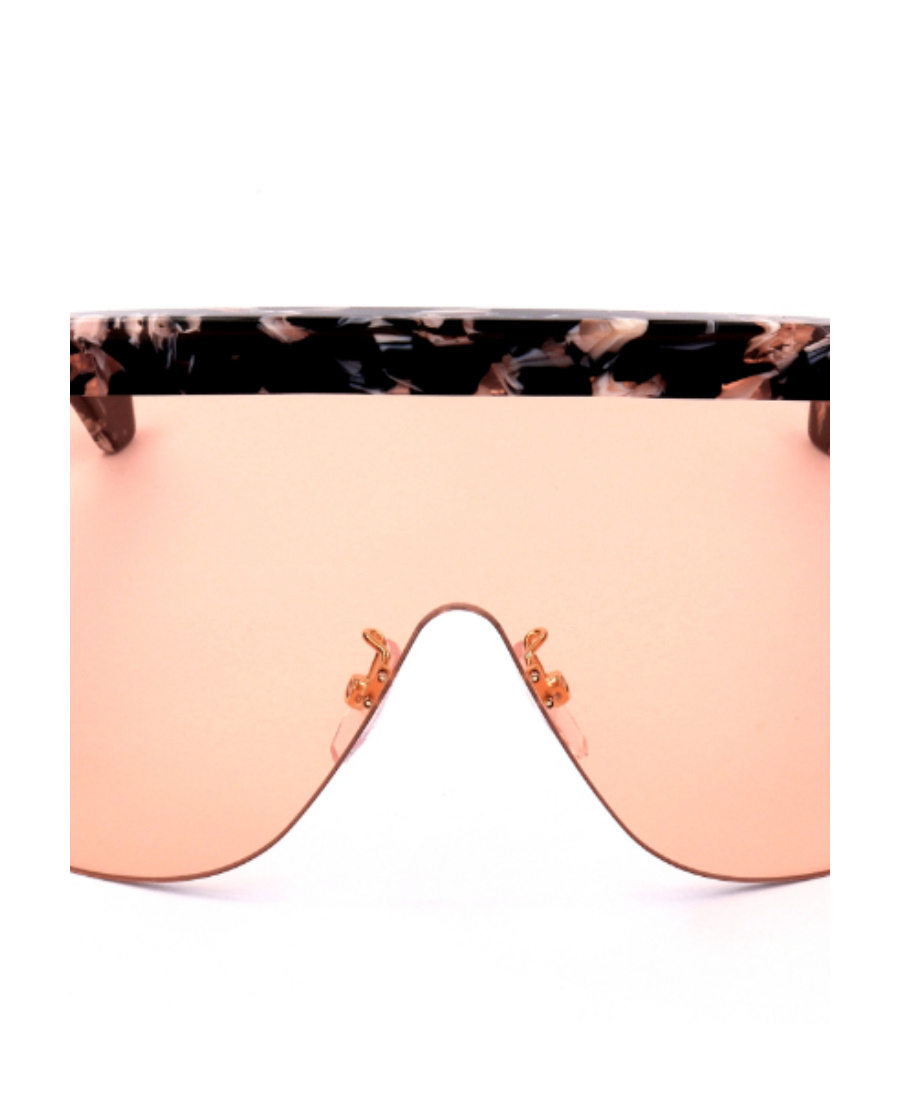 Loewe Shield-frame Sunglasses In Nude