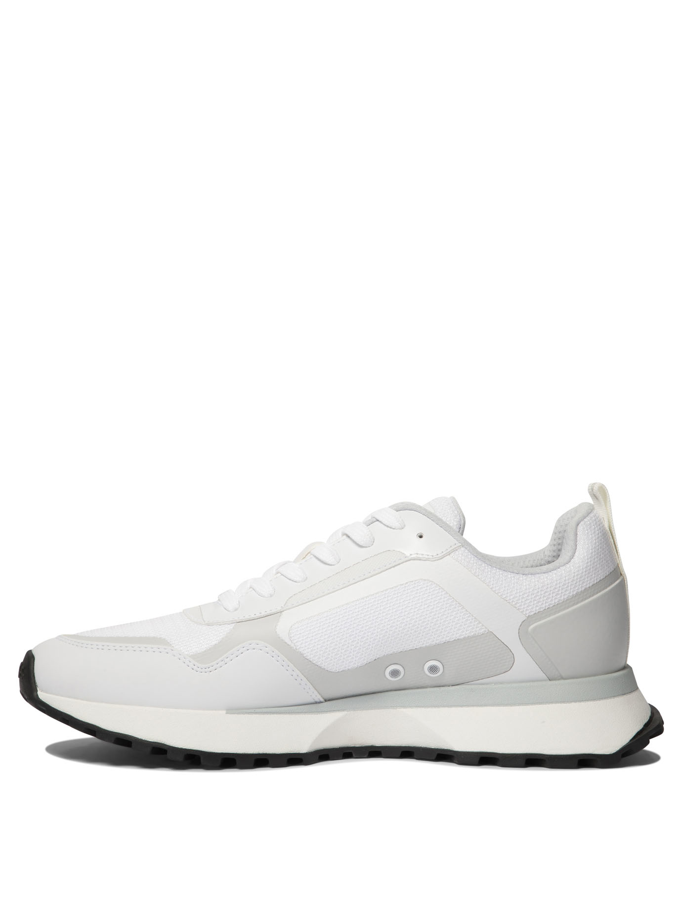 Hugo Boss Mesh Detailing Trainers In White