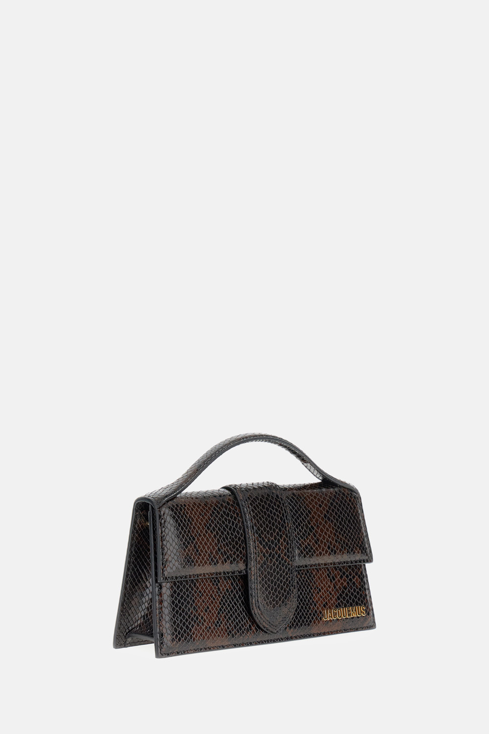 Jacquemus Womens Dark Brown Le Grand Bambino Leather Top Handle Bag In Brown