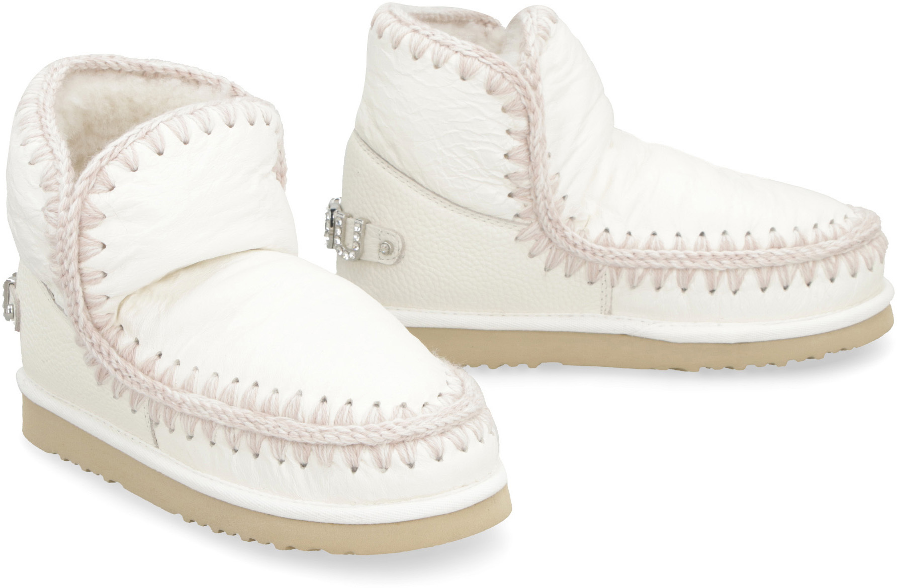 Mou Eskimo Ankle Boots In White