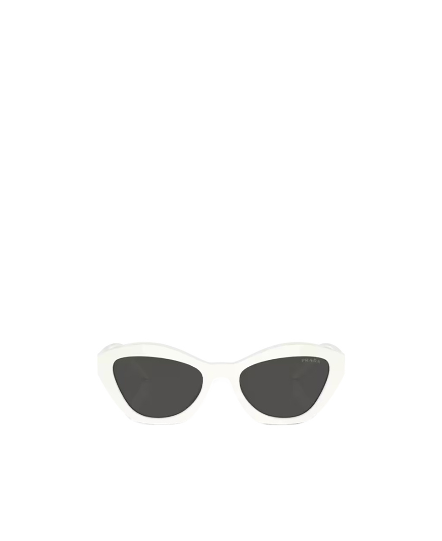 Prada Womens White Pr A02s Butterfly-shape Acetate Sunglasses In White