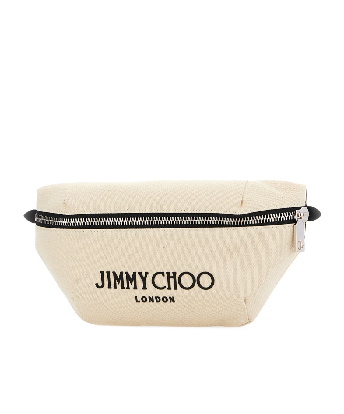 Jimmy Choo Finsley Logo-lettering Belt Bag In Neutral