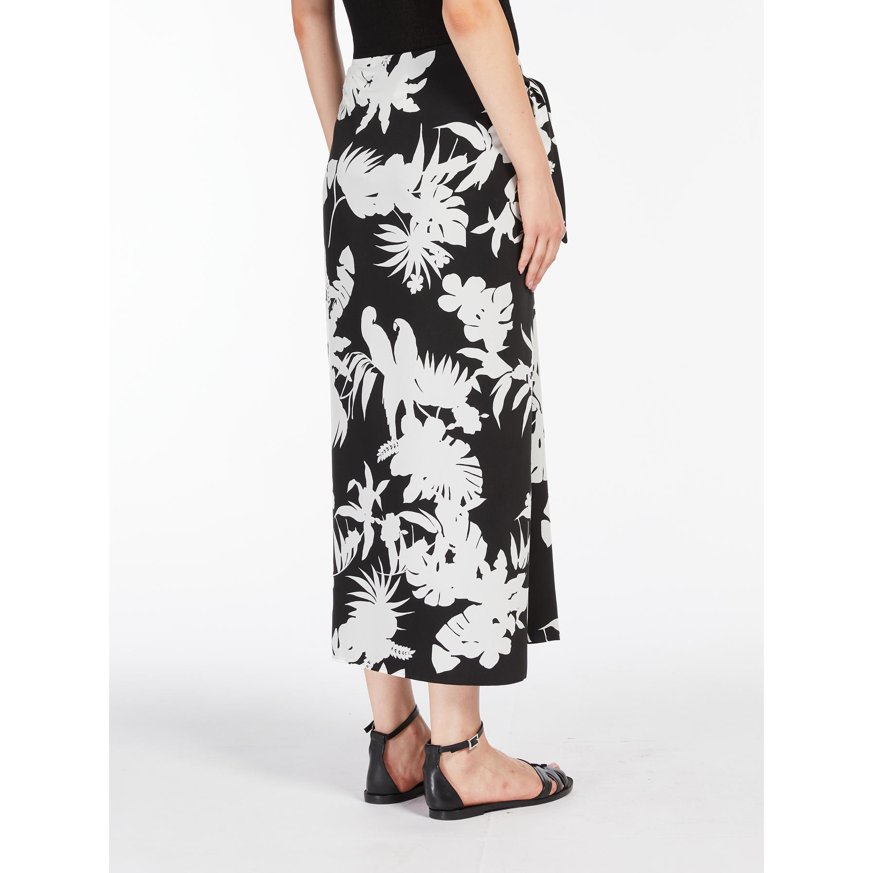 Max Mara Pattern Skirt In Black