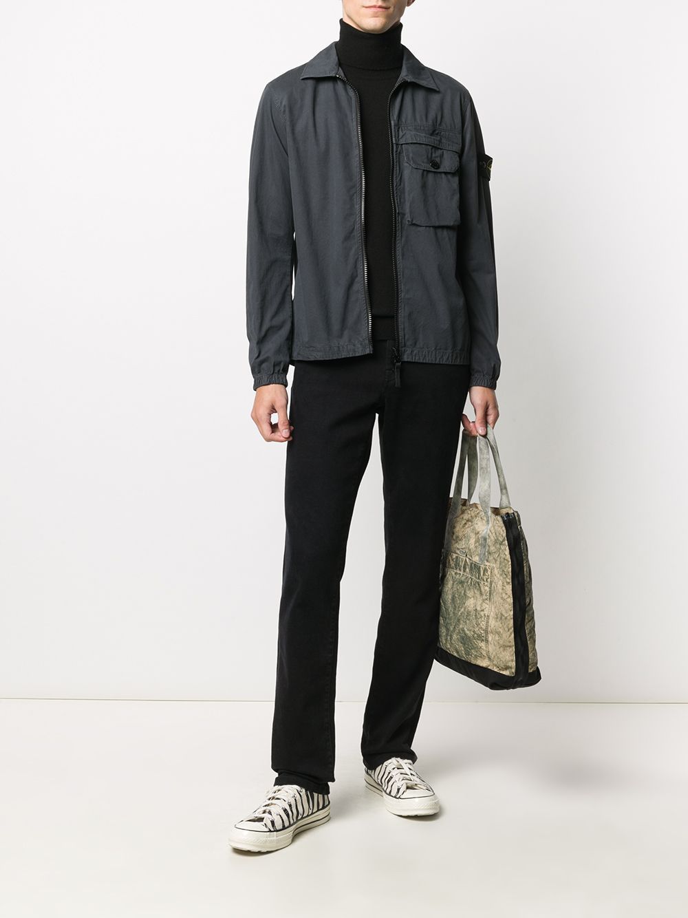 Malo Cashmere Turtleneck Pullover In Black