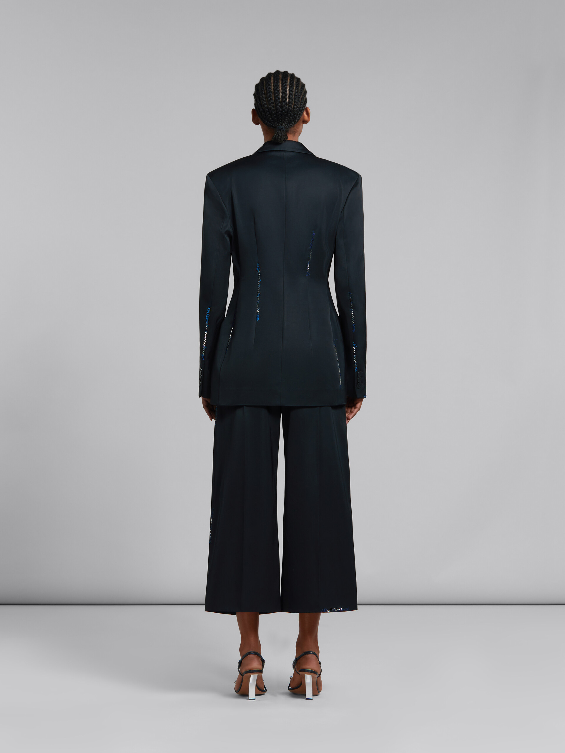 Marni Bead-embellished Single-breasted Blazer In Black