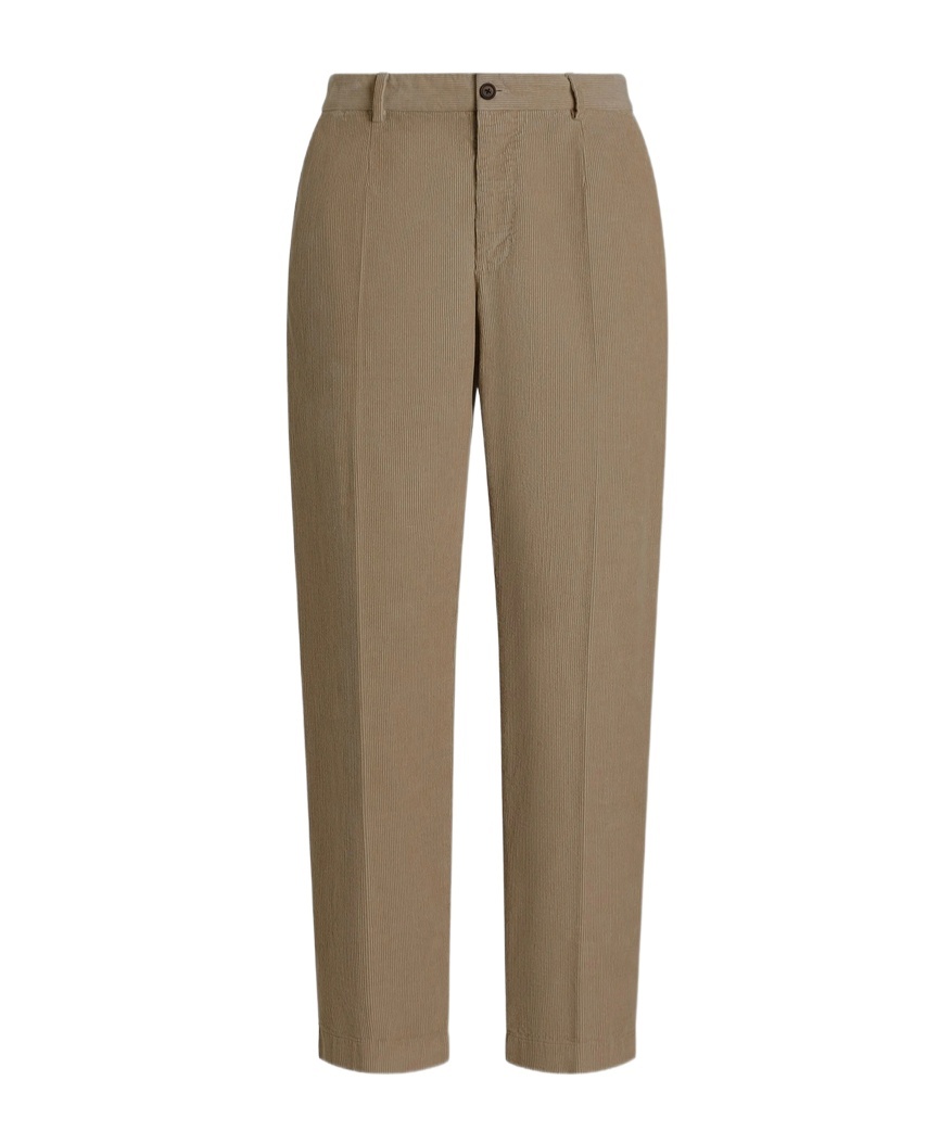 Dolce & Gabbana Corduroy-pinwale Trousers In Brown