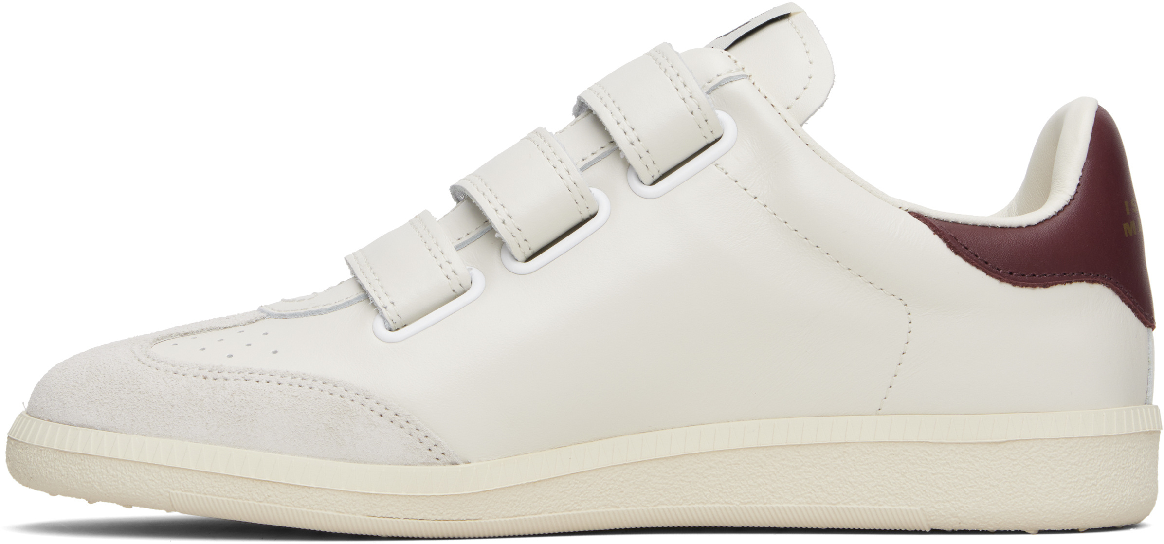 Isabel Marant Beth Gb Three-strap Calfskin Sneakers In White
