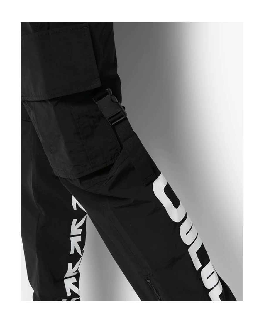 Off-white Straight-leg Cargo Trousers In Black