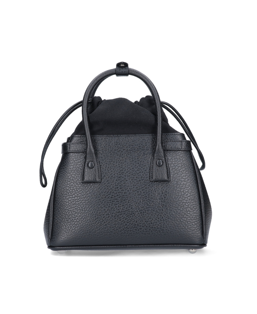Maison Margiela 5ac Small Drawstring Bag In Black