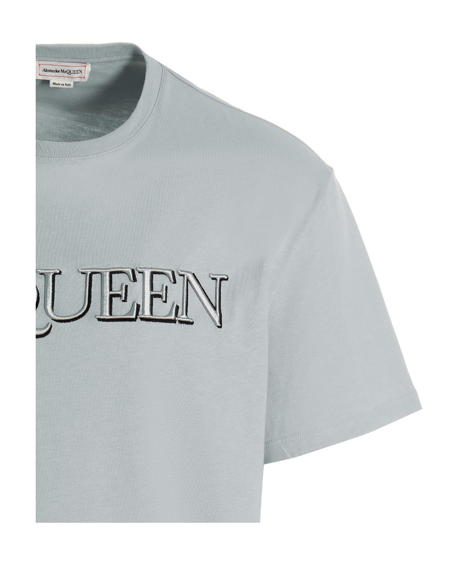 ALEXANDER MCQUEEN ALEXANDER MCQUEEN LOGO PRINTED CREWNECK T-SHIRT