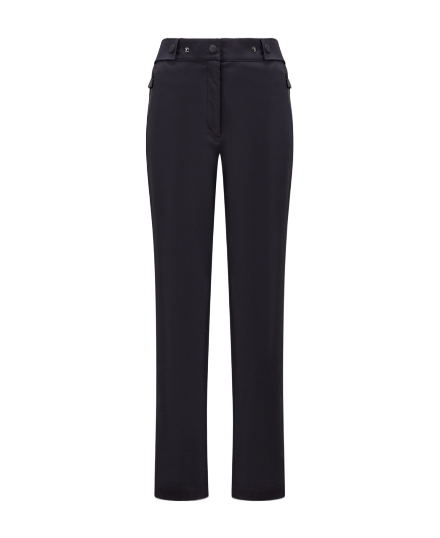 Moncler Waterproof Windstopper Straight-leg Trousers In Black